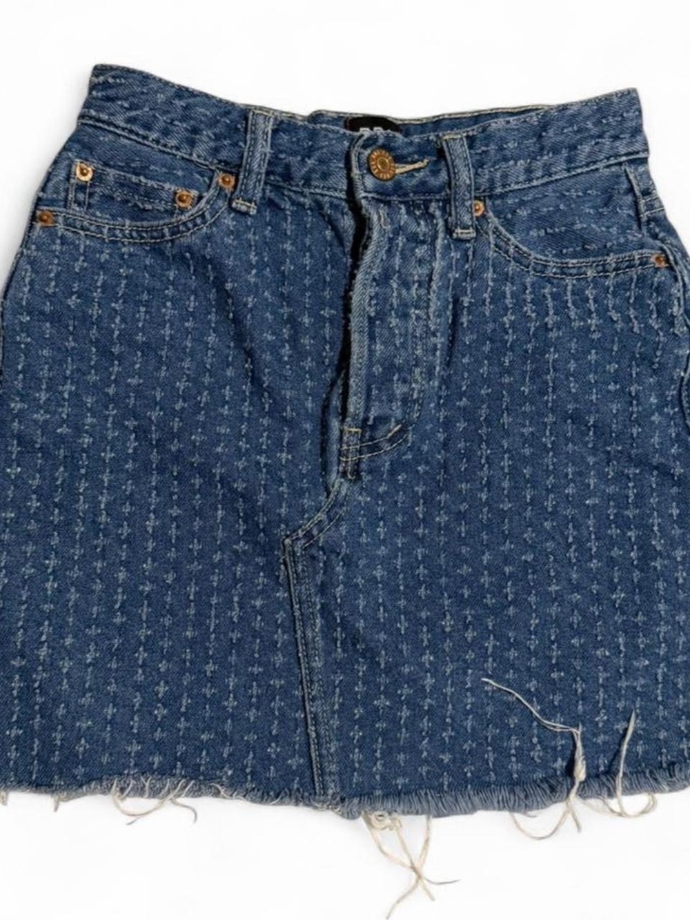 Urban Outfitter BDG Denim Mini Skirt in Medium Blue - Classic Casual